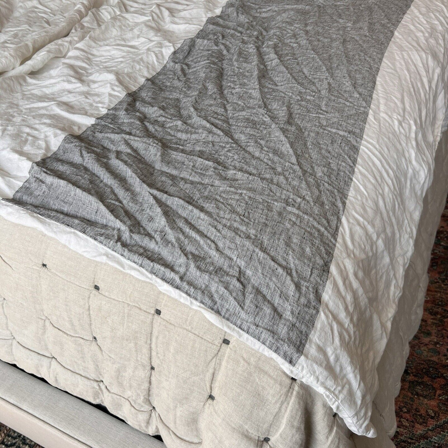 Brooklinen West Elm Duvet Cover Sham Set Of 3 Queen Full White