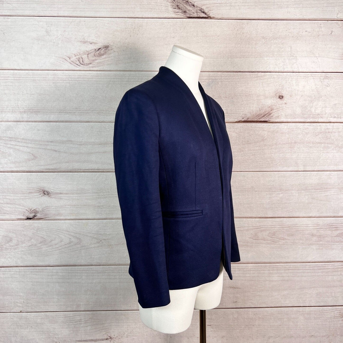 J. Crew Blazer Jacket Womens 4 Navy 365 Going Out Twill Office Preppy Business