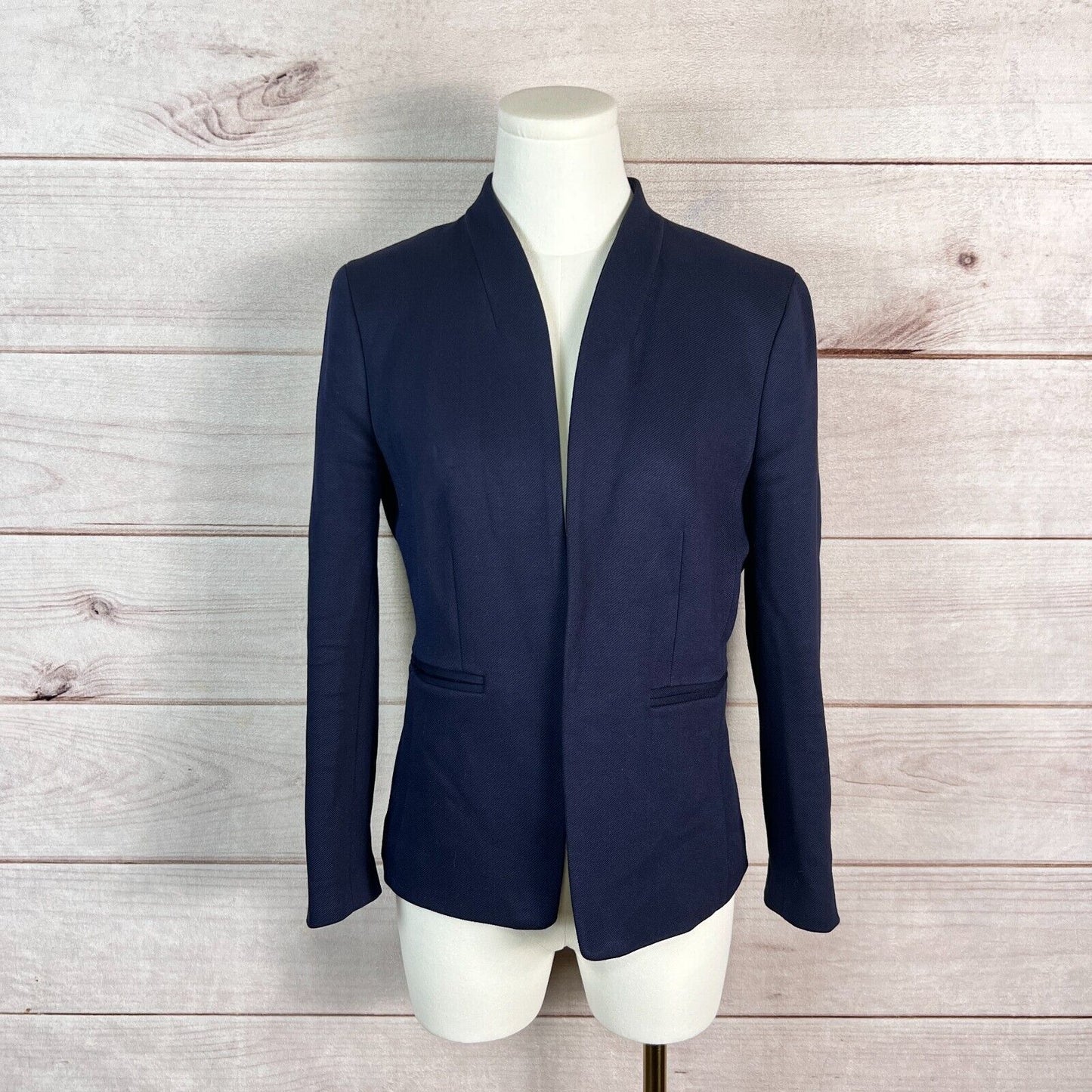 J. Crew Blazer Jacket Womens 4 Navy 365 Going Out Twill Office Preppy Business